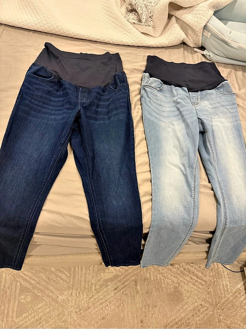 Old Navy Maternity Full-Panel Wow Skinny Jeans Waist bundle 14 Blue